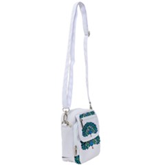 Peacock T-shirtwhite Look Calm Peacock 10 T-shirt Shoulder Strap Belt Bag by EnriqueJohnson