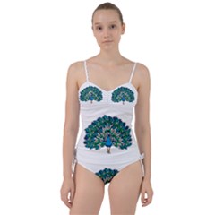 Peacock T-shirtwhite Look Calm Peacock 10 T-shirt Sweetheart Tankini Set by EnriqueJohnson