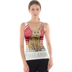 Fennec Fox T- Shirt Fennec Fox Is My Spirit Animal T- Shirt Women s Basic Tank Top by ZUXUMI