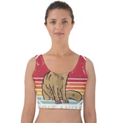 Fennec Fox T- Shirt Fennec Fox Is My Spirit Animal T- Shirt Velvet Crop Top by ZUXUMI