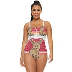 Fennec Fox T- Shirt Fennec Fox Is My Spirit Animal T- Shirt Retro Full Coverage Swimsuit by ZUXUMI