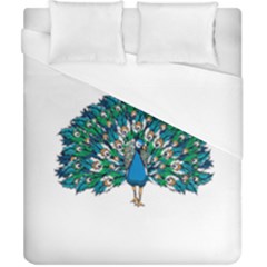 Peacock T-shirtwhite Look Calm Peacock 10 T-shirt Duvet Cover (california King Size) by EnriqueJohnson