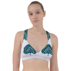 Peacock T-shirtwhite Look Calm Peacock 10 T-shirt Sweetheart Sports Bra by EnriqueJohnson