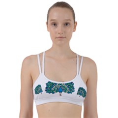 Peacock T-shirtwhite Look Calm Peacock 10 T-shirt Line Them Up Sports Bra by EnriqueJohnson