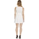 Peacock T-shirtwhite Look Calm Peacock 10 T-shirt Sleeveless High Waist Mini Dress View4