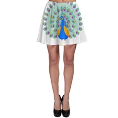 Peacock T-shirtwhite Look Calm Peacock 28 T-shirt (1) Skater Skirt