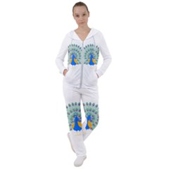 Peacock T-shirtwhite Look Calm Peacock 28 T-shirt (1) Women s Tracksuit