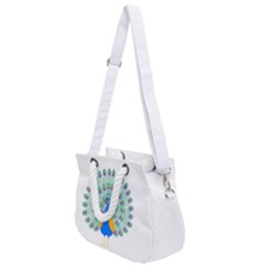 Peacock T-shirtwhite Look Calm Peacock 28 T-shirt (1) Rope Handles Shoulder Strap Bag