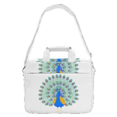 Peacock T-shirtwhite Look Calm Peacock 28 T-shirt (1) MacBook Pro 16  Shoulder Laptop Bag