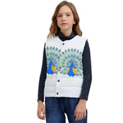 Peacock T-shirtwhite Look Calm Peacock 28 T-shirt (1) Kid s Button Up Puffer Vest	