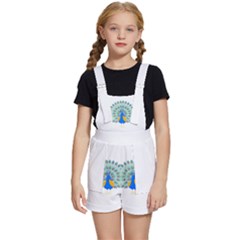 Peacock T-shirtwhite Look Calm Peacock 28 T-shirt (1) Kids  Short Overalls