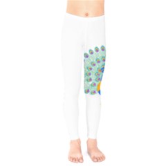 Peacock T-shirtwhite Look Calm Peacock 28 T-shirt (1) Kids  Classic Winter Leggings