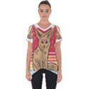 Fennec Fox T- Shirt Fennec Fox Is My Spirit Animal T- Shirt Cut Out Side Drop T-Shirt View1