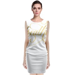 Breathe T- Shirt Breathe In Gold T- Shirt (1) Sleeveless Velvet Midi Dress by JamesGoode