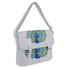 Peacock T-shirtwhite Look Calm Peacock 28 T-shirt (1) Buckle Messenger Bag by EnriqueJohnson