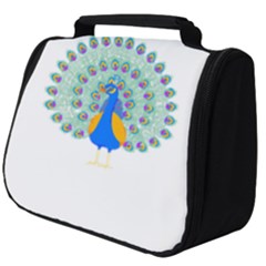 Peacock T-shirtwhite Look Calm Peacock 28 T-shirt (1) Full Print Travel Pouch (big) by EnriqueJohnson