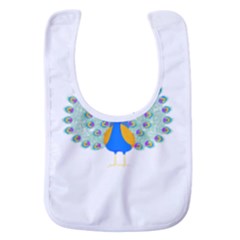 Peacock T-shirtwhite Look Calm Peacock 28 T-shirt (1) Baby Bib by EnriqueJohnson