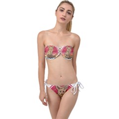 Fennec Fox T- Shirt Fennec Fox Is My Spirit Animal T- Shirt Twist Bandeau Bikini Set by ZUXUMI