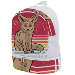 Fennec Fox T- Shirt Fennec Fox Is My Spirit Animal T- Shirt Zip Bottom Backpack by ZUXUMI