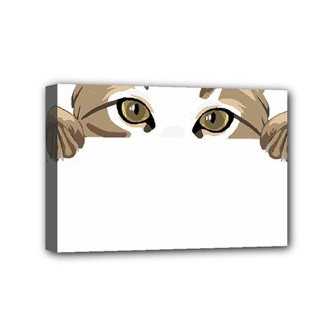 Peeking Cat T-shirtpeeking Cute Cat T-shirt Mini Canvas 6  X 4  (stretched) by EnriqueJohnson