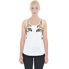 Peeking Cat T-shirtpeeking Cute Cat T-shirt Piece Up Tank Top