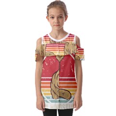 Fennec Fox T- Shirt Im Really A Fennec Fox T- Shirt Fold Over Open Sleeve Top by ZUXUMI