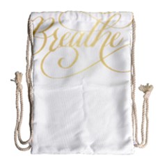 Breathe T- Shirt Breathe In Gold T- Shirt Drawstring Bag (large) by JamesGoode