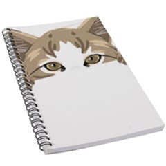 Peeking Cat T-shirtpeeking Cute Cat T-shirt 5 5  X 8 5  Notebook by EnriqueJohnson