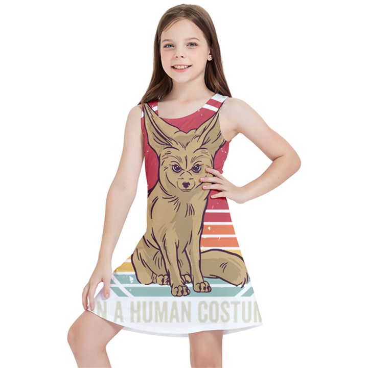 Fennec Fox T- Shirt Im Really A Fennec Fox T- Shirt Kids  Lightweight Sleeveless Dress