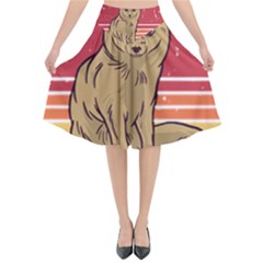 Fennec Fox T- Shirt Im Really A Fennec Fox T- Shirt Flared Midi Skirt by ZUXUMI