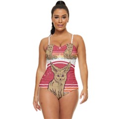 Fennec Fox T- Shirt Im Really A Fennec Fox T- Shirt Retro Full Coverage Swimsuit by ZUXUMI