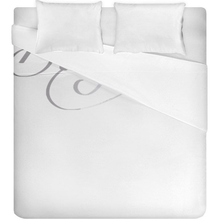 Breathe T- Shirt Breathe In Silver T- Shirt Duvet Cover Double Side (King Size)