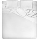 Breathe T- Shirt Breathe In Silver T- Shirt Duvet Cover Double Side (King Size) View2