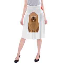 Pekingese T-shirtsteal Your Heart Pekingese 01 T-shirt Midi Beach Skirt by EnriqueJohnson