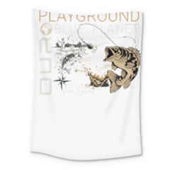 Fishing T- Shirt Playground Fishing Nature Planet Earth Playground Good Vibes Free Spirit T- Shirt ( Medium Tapestry by ZUXUMI