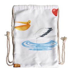 Pelican T-shirtsteal Your Heart Pelican 30 T-shirt Drawstring Bag (large) by EnriqueJohnson