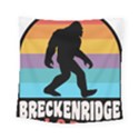 Breckenridge T- Shirt Breckenridge Colorado Bigfoot Sasquatch Retro Sunset T- Shirt Square Tapestry (Small) View1