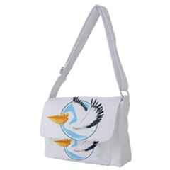 Pelican T-shirtwhite Look Calm Pelican 08 T-shirt (1) Full Print Messenger Bag (m) by EnriqueJohnson