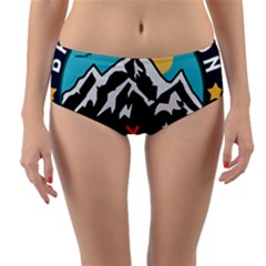 Bridger Teton National Forest T- Shirt Bridger Teton National Forest T- Shirt Reversible Mid-waist Bikini Bottoms by JamesGoode