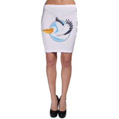 Pelican T-shirtwhite Look Calm Pelican 08 T-shirt Bodycon Skirt by EnriqueJohnson