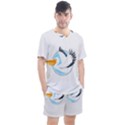 Pelican T-shirtwhite Look Calm Pelican 08 T-shirt Men s Mesh T-Shirt and Shorts Set View1