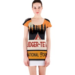 Bridger Teton T- Shirt Bridger Teton National Forest T- Shirt Short Sleeve Bodycon Dress by JamesGoode