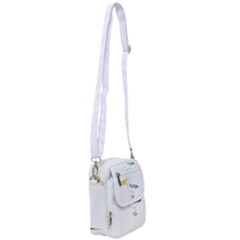 Pelican T-shirtwhite Look Calm Pelican 17 T-shirt (1) Shoulder Strap Belt Bag by EnriqueJohnson