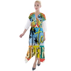 Bright Colorfull Addicted To Surfing T- Shirt Bright Colorfull Addicted To Surfing T- Shirt T- Shirt Quarter Sleeve Wrap Front Maxi Dress by JamesGoode