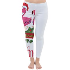 Flamingo T- Shirt Just A Girl Who Loves Flamingos And Christmas T- Shirt Classic Winter Leggings by ZUXUMI