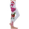 Flamingo T- Shirt Just A Girl Who Loves Flamingos And Christmas T- Shirt Kids  Lightweight Velour Leggings View3