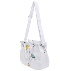 Pelican T-shirtwhite Look Calm Pelican 17 T-shirt Rope Handles Shoulder Strap Bag by EnriqueJohnson