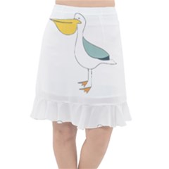 Pelican T-shirtwhite Look Calm Pelican 17 T-shirt Fishtail Chiffon Skirt by EnriqueJohnson