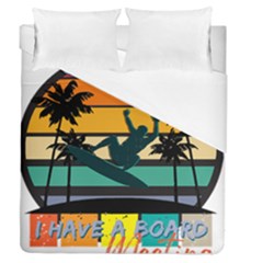 Bright Surfing Design Board Meeting T- Shirt Board Meeting Surfing Bright T Shirt Design T- Shirt Duvet Cover Double Side (queen Size) by JamesGoode