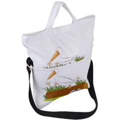 Pelican T-shirtwhite Look Calm Pelican 34 T-shirt (1) Fold Over Handle Tote Bag by EnriqueJohnson